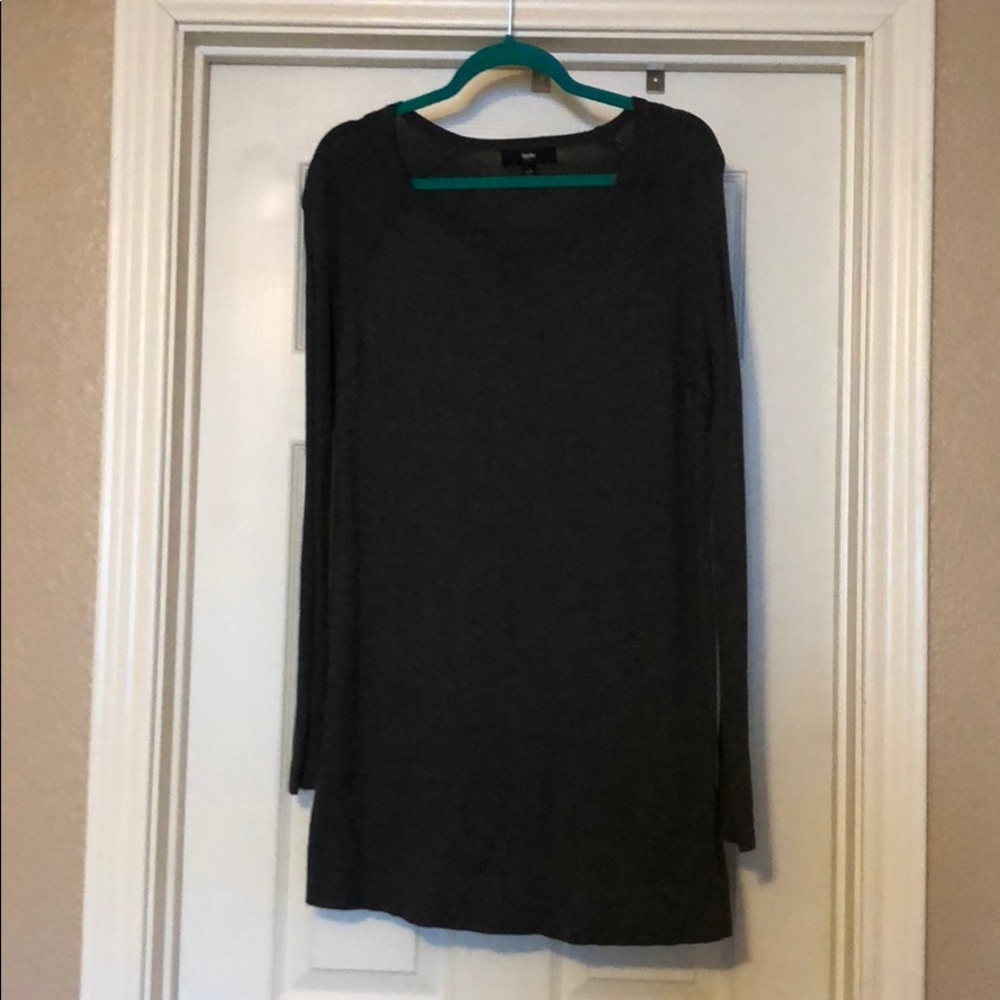 Dark gray sweater dress